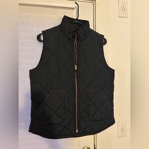J. Crew Factory Black Quilted Vest